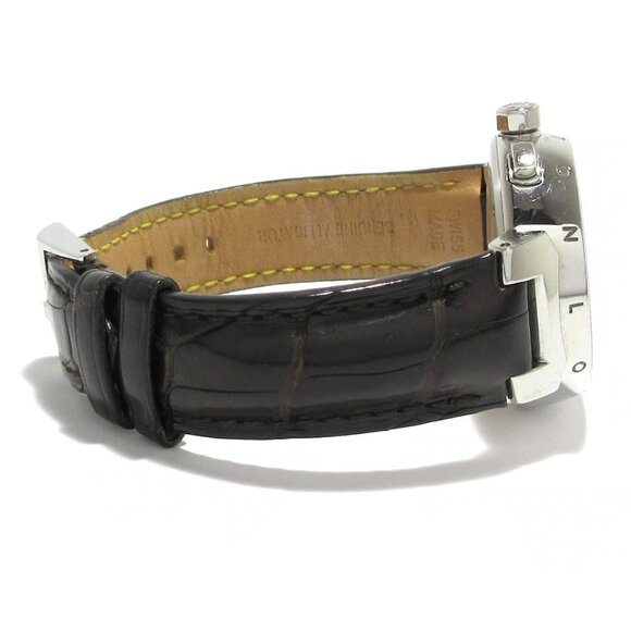 LOUIS VUITTON Tambour Chronograph Q1321 R***** Dark Brown Unisex Wrist Watch - Picture 7 of 12